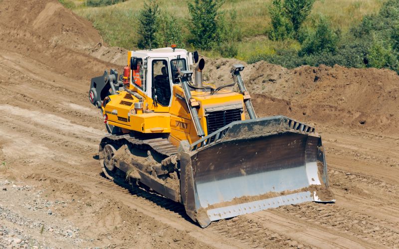 Bulldozer Land Excavation