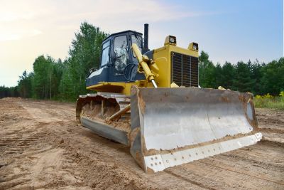 Bulldozer Land Grading